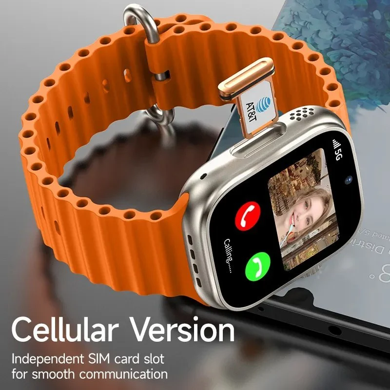 S12 ULTRA 5G Android Watch- AMOLED Screen,Telescopic Camera,16GB/32GB/64GB All straps are free
